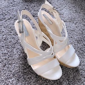 White strappy sandals!